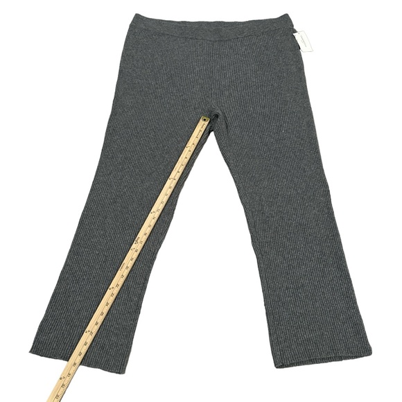 CHARTER CLUB LUXURY 100% RIB KNIT GRAY CASHMERE Pull On PANTS PLUS Size - Picture 6 of 10